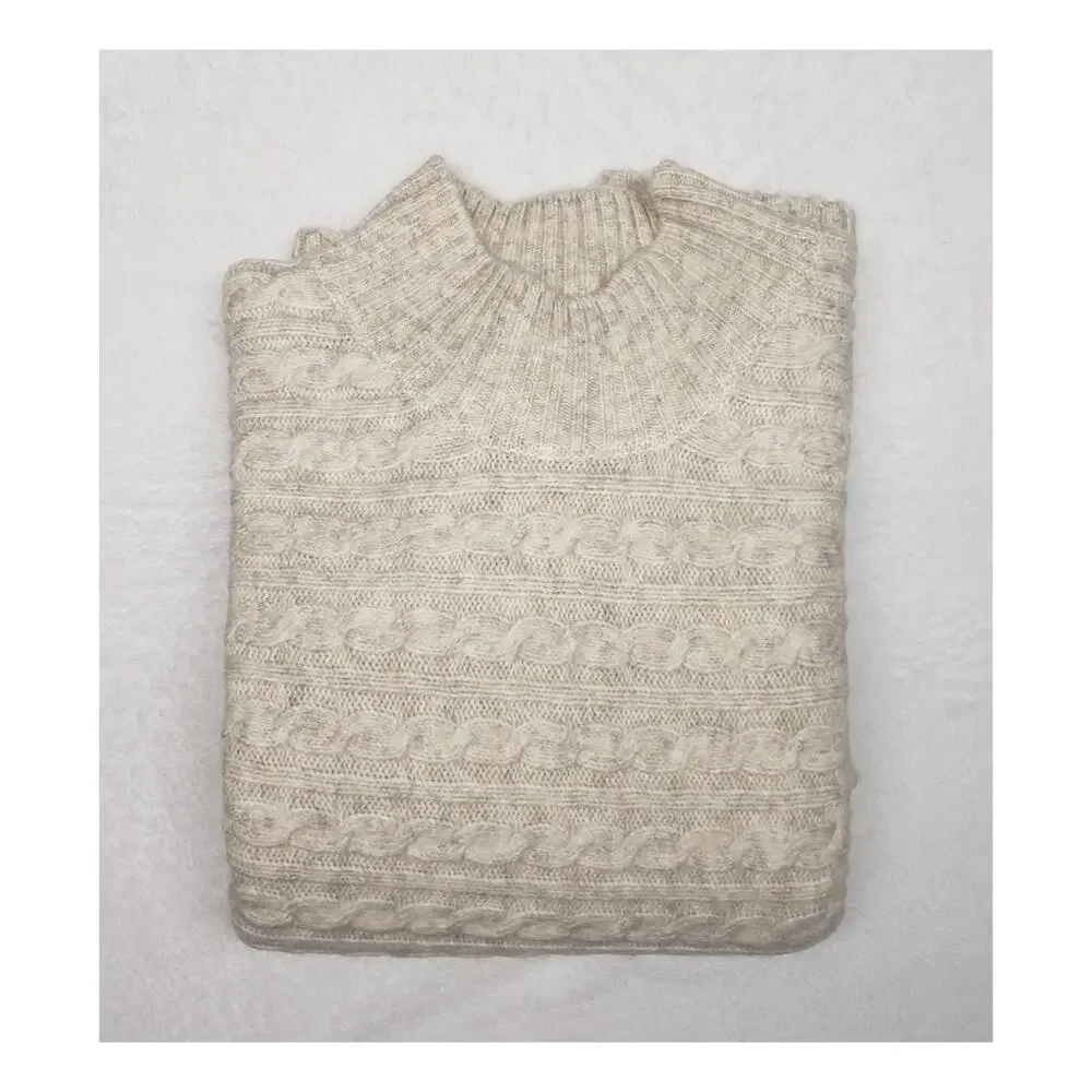 Marc New York 3X Oatmeal Cable Knit Sweater NWT Cozycore Soft Neutral Hygge